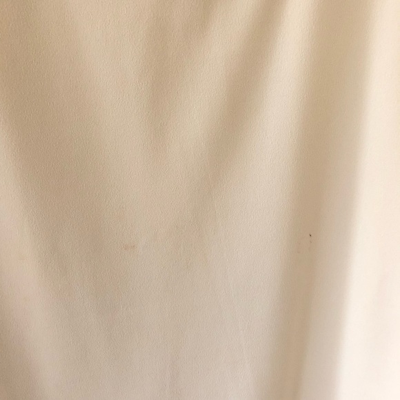 EXPRESS Ivory Draped Mock Neck Midi Sheath Dress - Picture 5 of 5